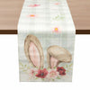 Watercolour Linen Easter Table Runner Spring Holiday Decor 13x72 Inch