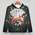 Cerbukt Men's 3D Novelty Hoodie Poker Cards Spread Chips Size 2XL