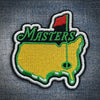 Golf Master Embroidered Patch Iron On Sew On 3 Inch for Caps Bags Hats