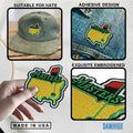Golf Master Embroidered Patch Iron On Sew On 3 Inch for Caps Bags Hats