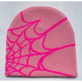 YUERFEILA Women Graphic Skull Beanie MEA Culpa Pink Red Acrylic