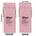 Mimi Wine Gift Bag Grandma Gifts Pink Birthday Mother's Day