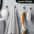 LECHI Stainless Steel Suction Cup Hook Waterproof No Drill Silver 1pc