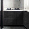 LOVADA Peel and Stick Black Wood Wallpaper 17.5x100 Inch Self Adhesive