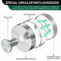LECHI Stainless Steel Suction Cup Hook Waterproof No Drill Silver 1pc