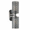 Dolaimy 1 Light Crystal Shade Wall Sconce Black 4.75" 2 Pack