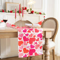 Joyfol Day Valentine's Red Love Heart Table Runner 13x72 Inches