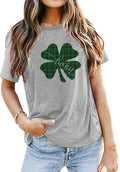 St Pattys Day Shirt Women Everybody in The Pub Getting Tipsy Lucky Clover Tee S