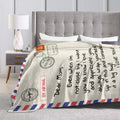 Poitvd Super Soft Flannel Throw Blanket for Mom Anniversary Gift White