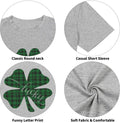 Gray St Pattys Day Shirt Women Lucky Clover Funny St Patrick's Day Tee XL