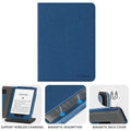 CoBak Kindle Paperwhite 11th Gen 6.8" PU Leather Case Stand Black