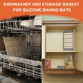 Dishwasher Basket for Silicone Baking Mats, Lids, Hot Pads & More Storage