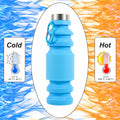 Mitour Collapsible Silicone Water Bottle Cup 650ml Foldable Reusable BPA Free