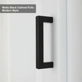 goldenwarm 20 Pack 5in Brushed Nickel Modern Square Cabinet Pulls