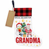 TSUYAWU Grandma Christmas Stocking Snowman Xmas Decoration 18x12 Inch