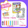 DoodleDoo DIY Acrylic Photo Frame Painting Craft Kit for Kids Ages 4-12