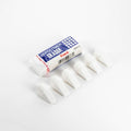 Pentel HI-Polymer Eraser Combo Pack 6 Caps 1 Large White ZEH0210BP7