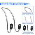 LAINLOY 2PCS Pink Stainless Steel Car Headrest Hook Hangers Organizer