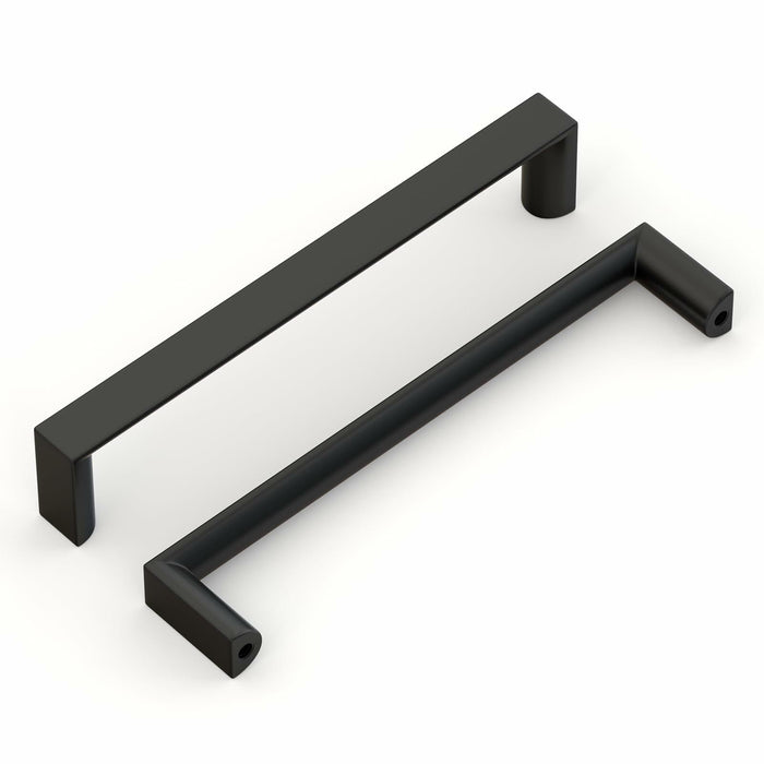 homdiy 10Pack 6-1/4in Matte Black Cabinet Handles 160mm Hole Centers
