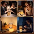 AO LI GEI Touch LED USB Rechargeable Bedside Lamp Warm Light Gold