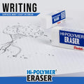 Pentel HI-Polymer Eraser Combo Pack 6 Caps 1 Large White ZEH0210BP7