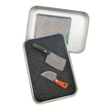 KOWAKA Mini Pocket Knives Set 2 Damascus Pattern Tiny Knife with Sheath