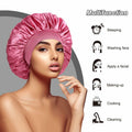 Silk Bonnet Satin Hair Bonnet for Black Women Champagne Color