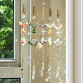 Venusorn Natural Crystal Flower Chains Purple - Window Décor Sun Catchers