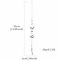Venusorn Natural Crystal Flower Chains Purple - Window Décor Sun Catchers