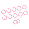 uxcell 8mm Open Jump Rings Carbon Steel Pink 80Pcs DIY Craft Connectors