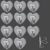 TocTen Adhesive Hooks 12 Pack Heavy Duty Clear Waterproof 30lb Max Load