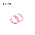uxcell 8mm Open Jump Rings Carbon Steel Pink 80Pcs DIY Craft Connectors
