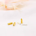 ccHuDE 50 Pcs Metal Brooch Pin Backings Safety Pin End Caps Gold