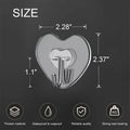 TocTen Adhesive Hooks 12 Pack Heavy Duty Clear Waterproof 30lb Max Load