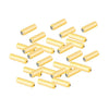 ccHuDE 50 Pcs Metal Brooch Pin Backings Safety Pin End Caps Gold