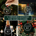 Our First Christmas Mr & Mrs 2024 Crystal Glass Ornament Wedding Gift