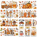 AFRITEE Transfer Stickers 8 Sheets Orange Thanksgiving Autumn Pumpkin Decor