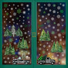 134 PCS Christmas Window Stickers Buffalo Plaid Truck Snowflake Black White