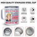 NAHOTICQ 90th Birthday Tumbler Mug 12oz Gift for Men Women