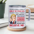 NAHOTICQ 90th Birthday Tumbler Mug 12oz Gift for Men Women