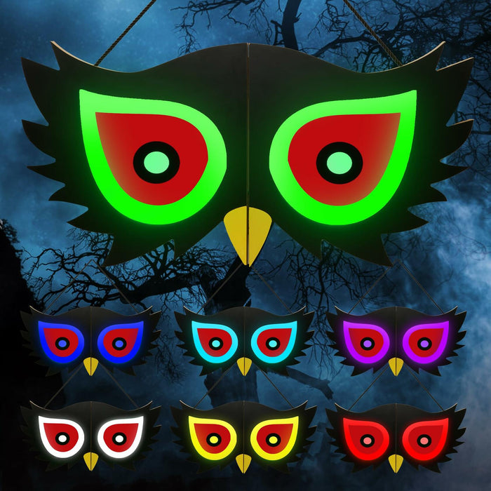 BlcTec Halloween Spooky Eyes Lights 23.6in 7 Color Modes USB Battery Operated
