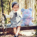 Tie Dye Bears Stuffed Animal Plush Toy Super Soft Cuddly Blue 9in