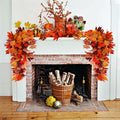 RECUTMS 2Pcs Artificial Autumn Maple Leaves Garland 2.5FT Fall Decor