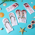 AHQiZFX Girls Flip Flop Socks 3D Print Pattern 3 Pairs Multi-color - One Size