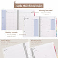 Rileys Academic Planner 2025-2026 Daily Weekly Monthly 8.5x11 Blue