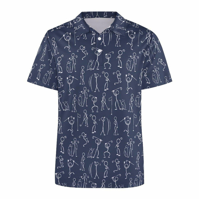 Golfer Hawaiian Women's Polo Golf Shirt Moisture Wicking Size Large