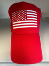 QYJ American Flag 3D Embossed Trucker Hat Mesh Snapback Adjustable