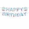 GLASNES Sea Shell Birthday Banner Mermaid Ocean Theme Party Supplies
