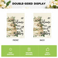 AVOIN colorlife Wedding Garden Flag 12x18 Inch Double Sided Floral Outdoor