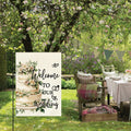 AVOIN colorlife Wedding Garden Flag 12x18 Inch Double Sided Floral Outdoor
